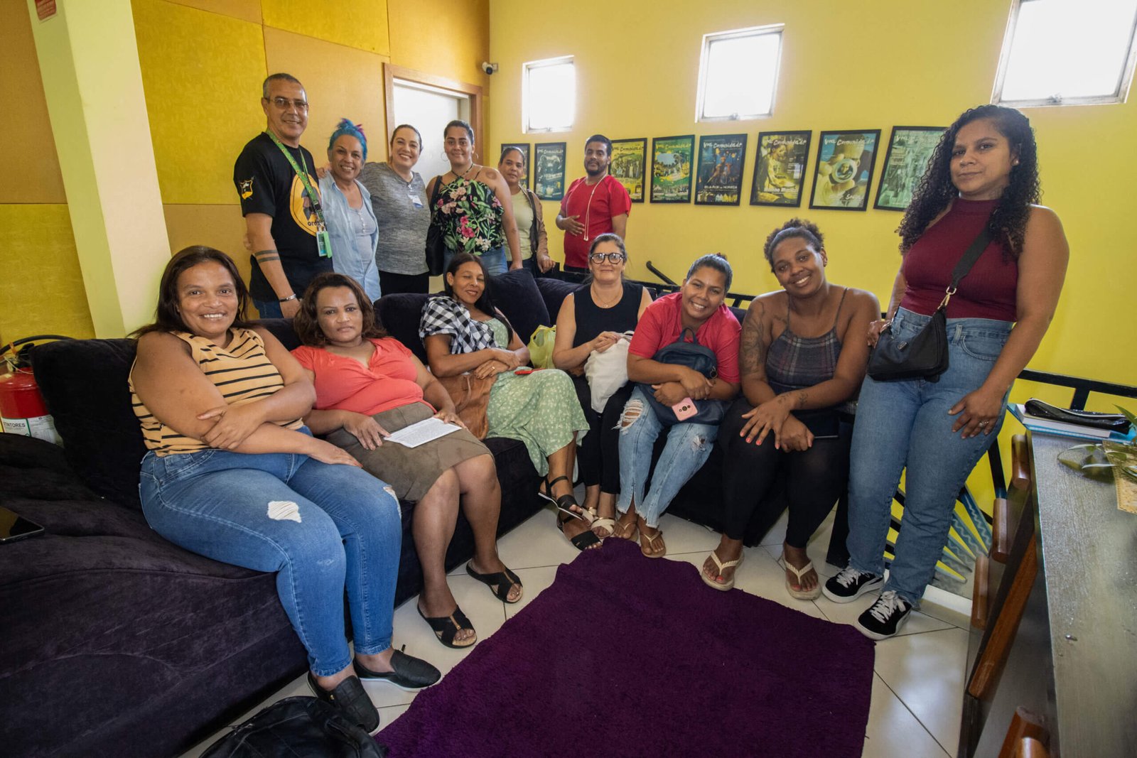 Turma do curso Cuidador idosos do Senai
